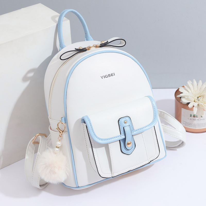 Women Bags Offers - حقيبة ظهر أنيقة بنسيج أحادي اللون