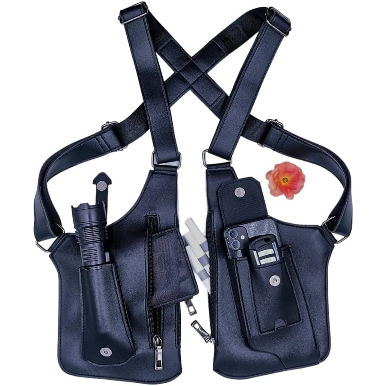 Saddle Bag Leather - حقيبة تحت الإبط مضادة للسرقة، حافظة