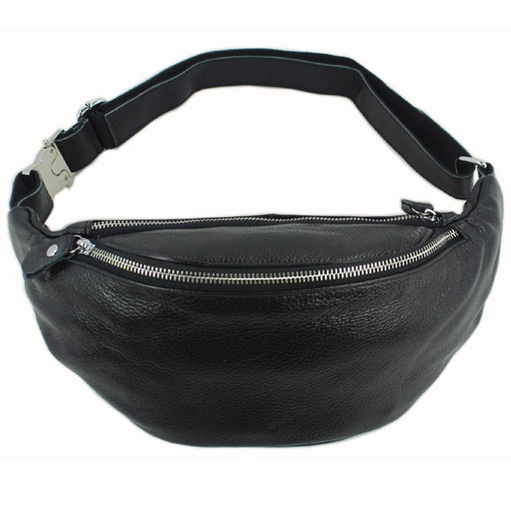 Saddle Bag Leather - حقيبة خصر من الجلد الطبيعي للرجال،
