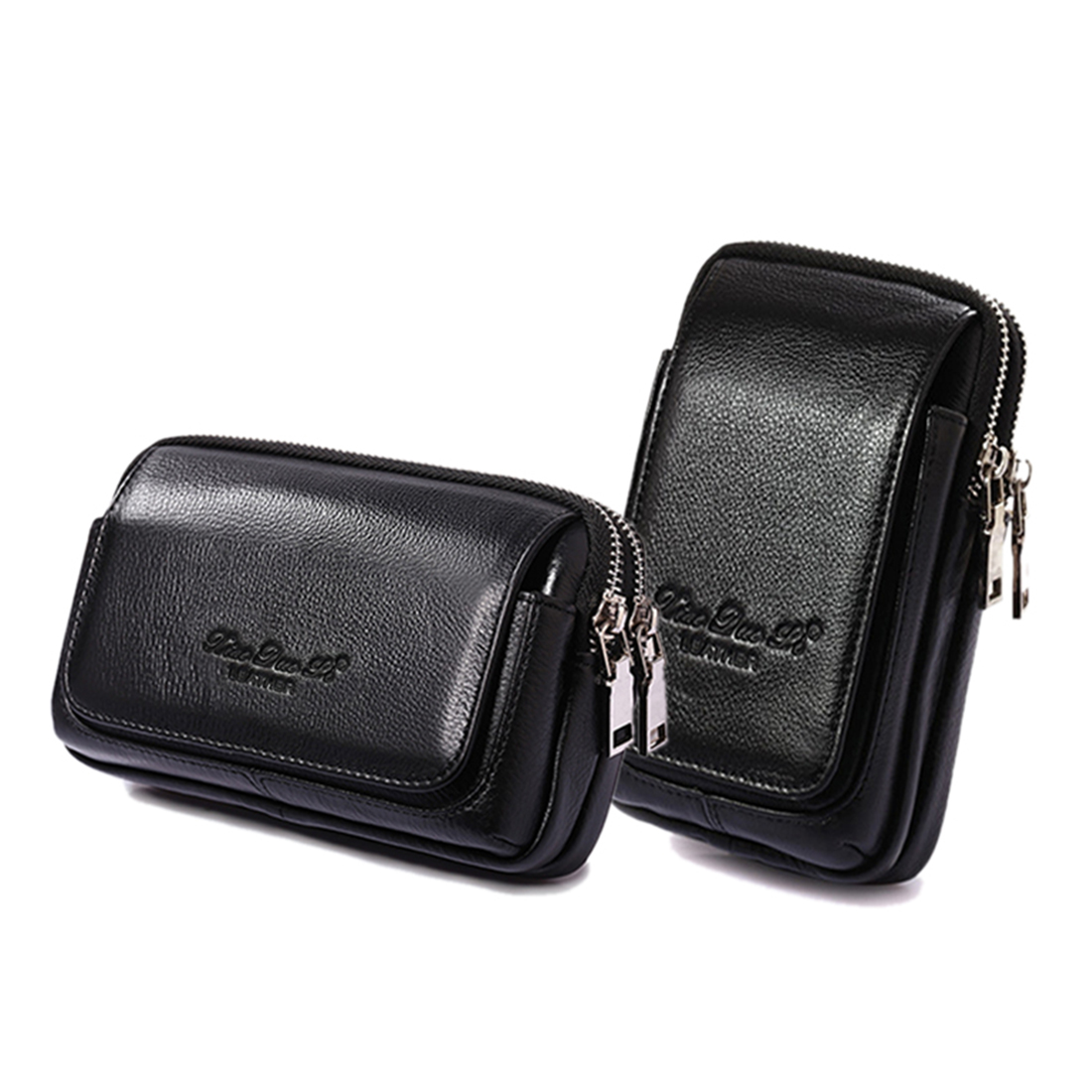 Saddle Bag Leather - الرجال جلد طبيعي الخصر حزمة مراوح