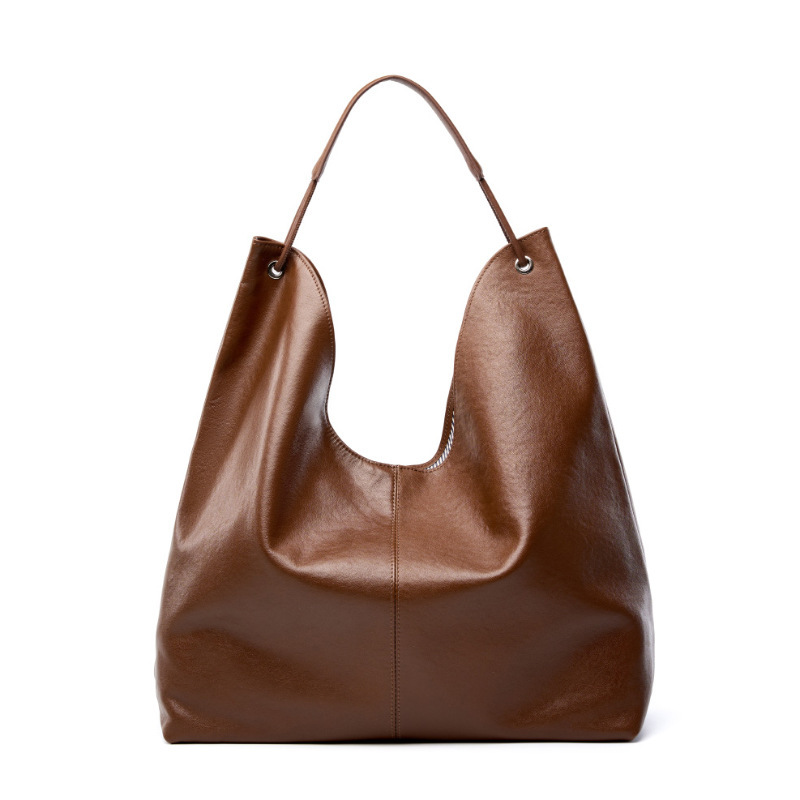 Hobo Bag Slouchy - حقائب يد فاخرة من الجلد الطبيعي،