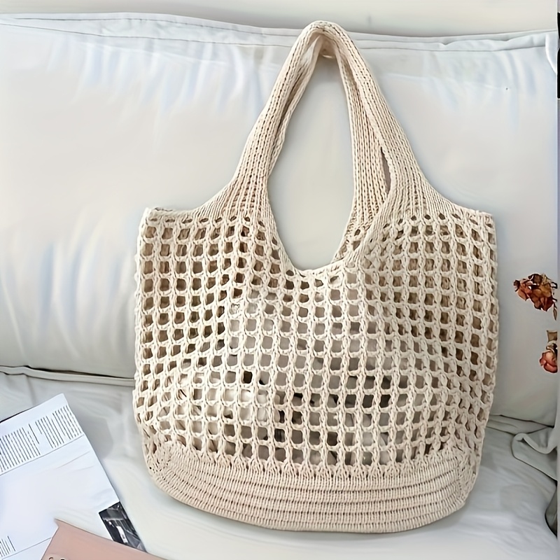 قطعة واحدة من حقيبة كروشيه نسا - مراجعة Crochet Market Bag وسعره