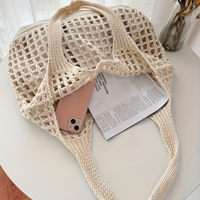 قطعة واحدة من حقيبة كروشيه نسا - مراجعة Crochet Market Bag وسعره
