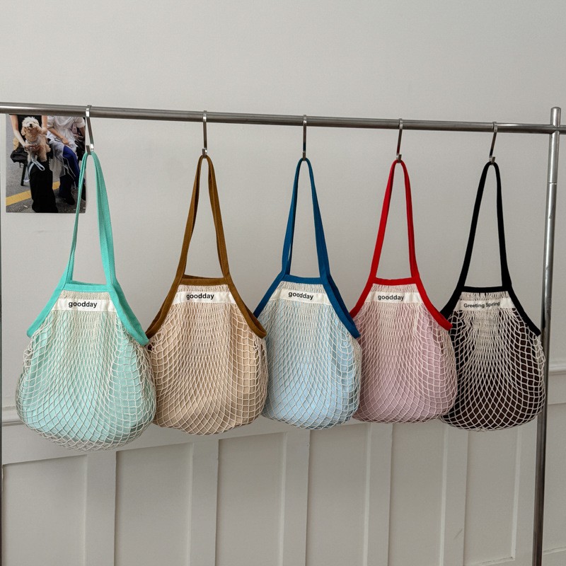 حقيبة كتف صيفية خفيفة الوزن وم - مراجعة Crochet Market Bag وسعره