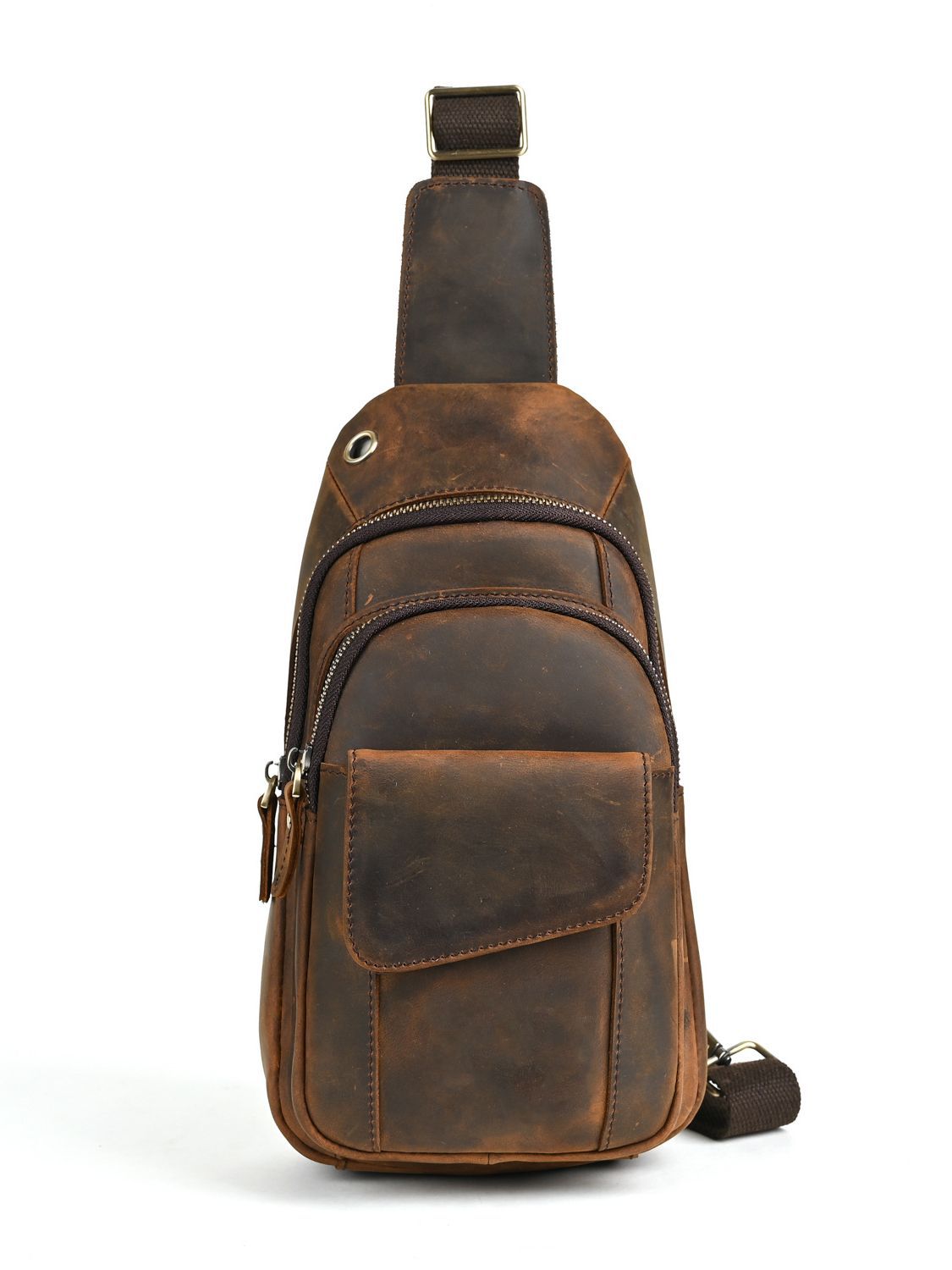 حقيبة صدر رجالية فاخرة متعددة  - مراجعة Saddle Bag Leather وسعره
