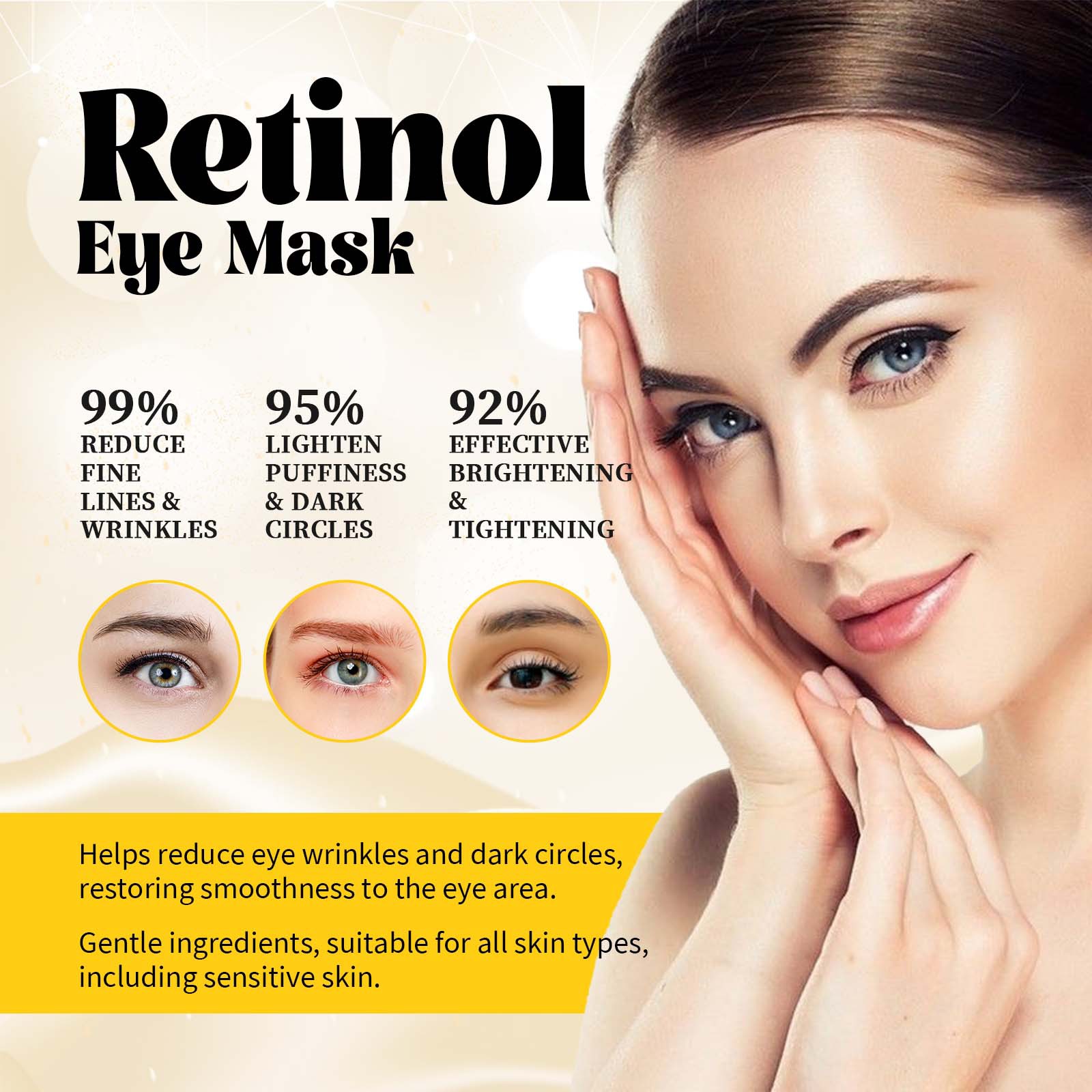 ترطيب قناع عين مكافحة الهالات  - مراجعة Women Bags Under Eyes وسعره