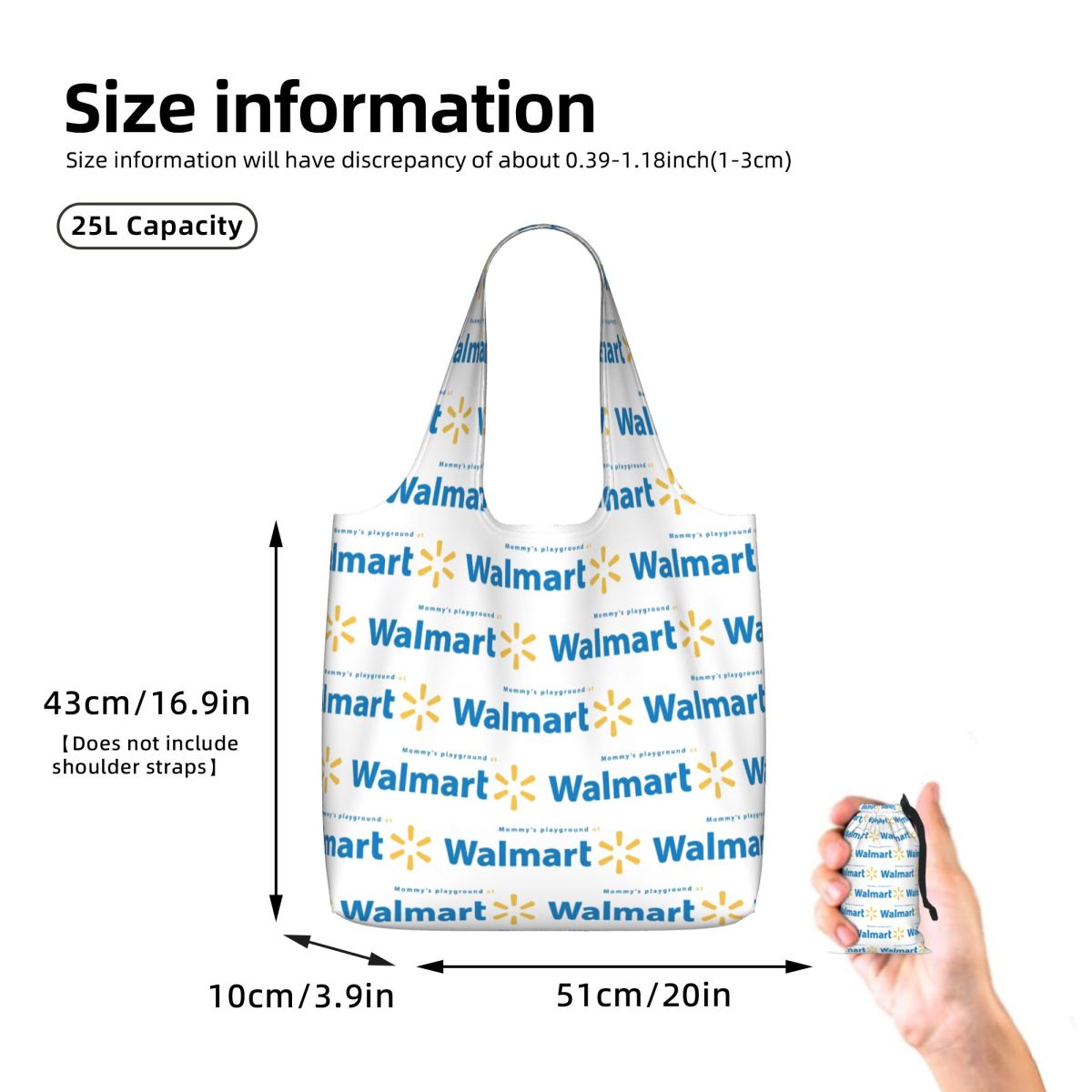 حقيبة تسوق وولمارت من القماش،  - مراجعة Women Bags Walmart وسعره