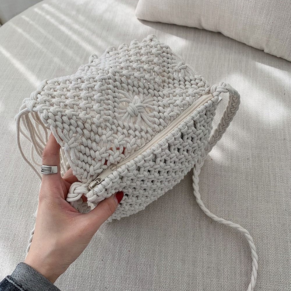 حقيبة كتف نسائية منسوجة من الق - مراجعة Women'S Retro Bags وسعره