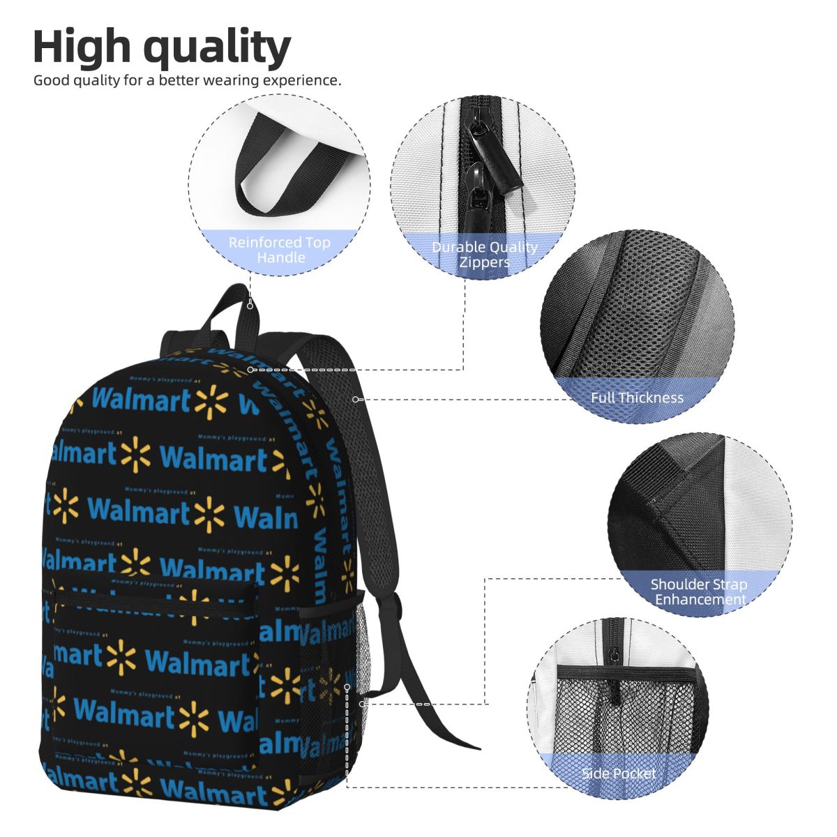 حقيبة ظهر وولمارت كبيرة السعة  - مراجعة Women Bags Walmart وسعره