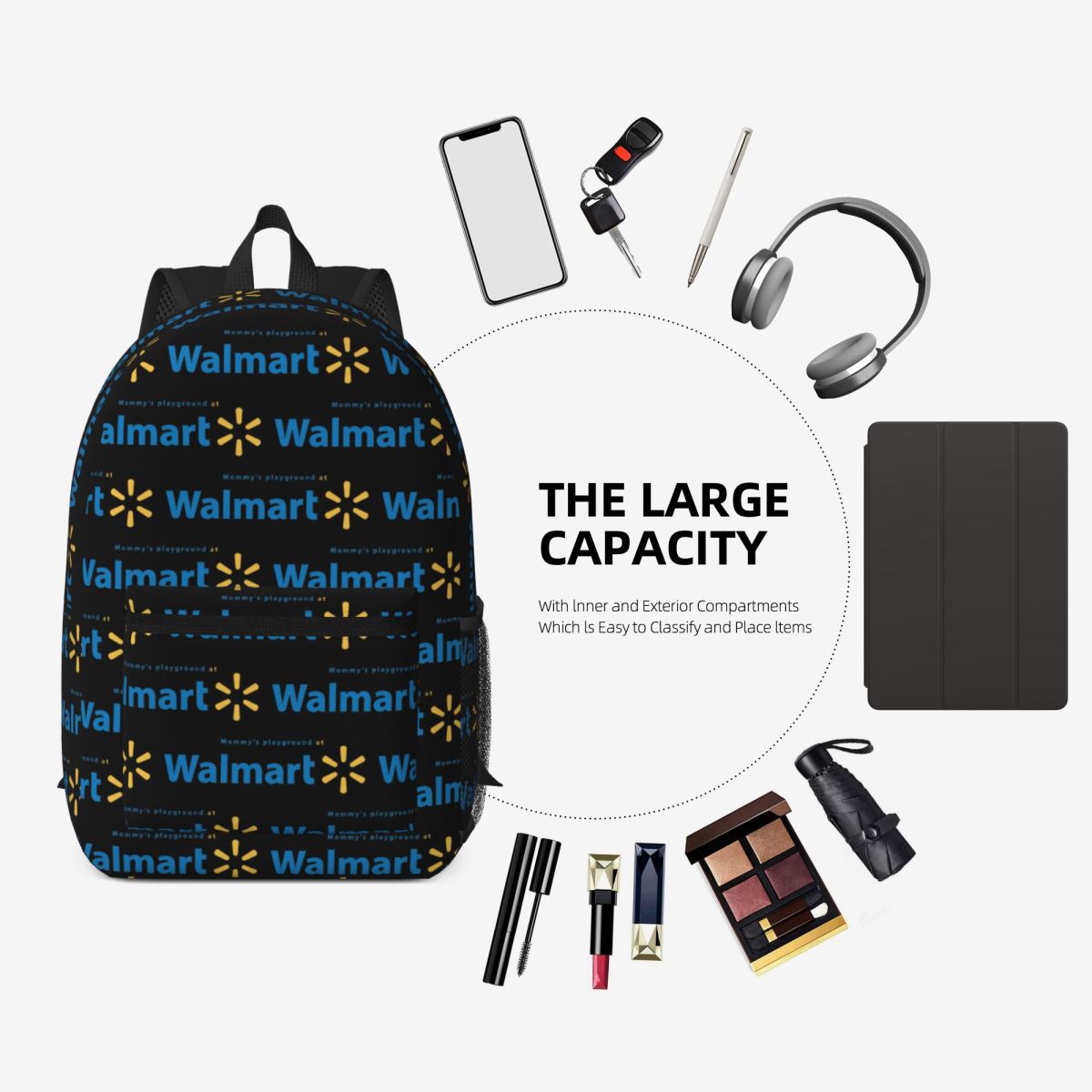حقيبة ظهر وولمارت كبيرة السعة  - مراجعة Women Bags Walmart وسعره