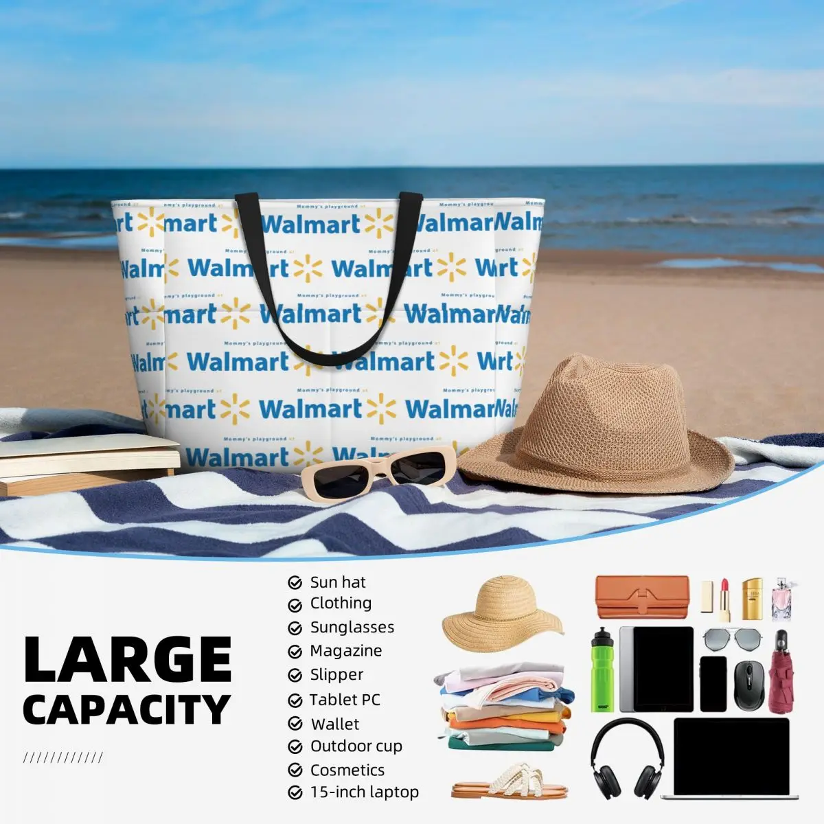 حقيبة شاطئ وولمارت، حقيبة رياض - مراجعة Women Bags Walmart وسعره