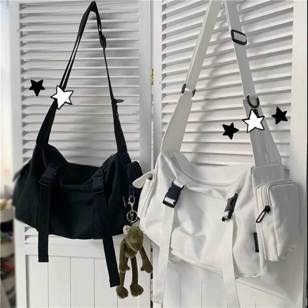حقيبة كروس سوداء مع جيوب للنسا - مراجعة Women'S Japanese Bags وسعره