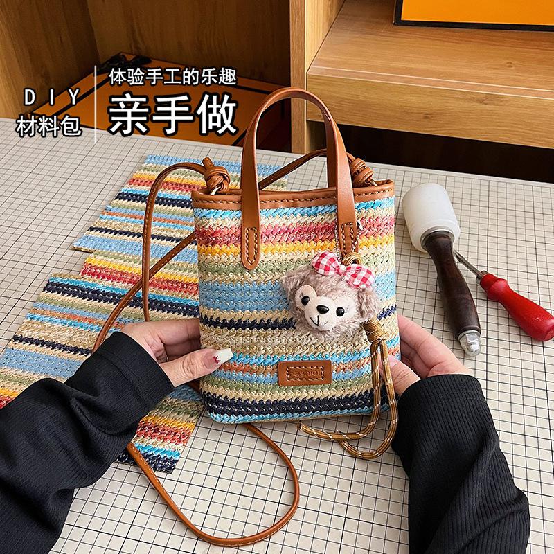حقيبة محبوكة يدويًا - طقم للمب - مراجعة Women'S Retro Bags وسعره