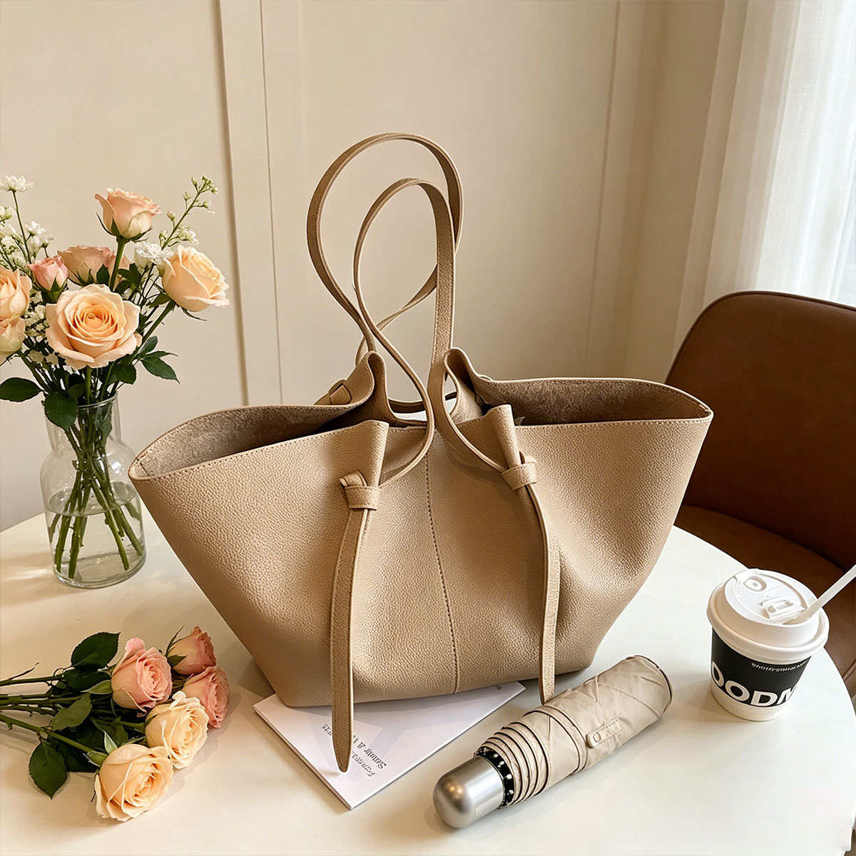 حقيبة يد عصرية بتصميم مروحي وس - مراجعة Women Bags Mk وسعره