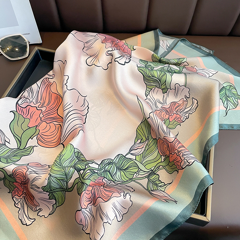 وشاح حريري مربع 70 سم بنمط صين - مراجعة Women'S Retro Bags وسعره