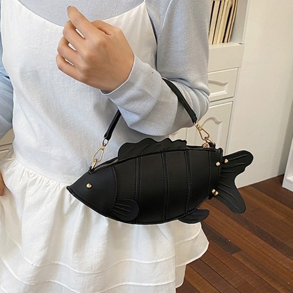حقيبة كتف إبداعية على شكل سمكة - مراجعة Hobo Bag Slouchy وسعره