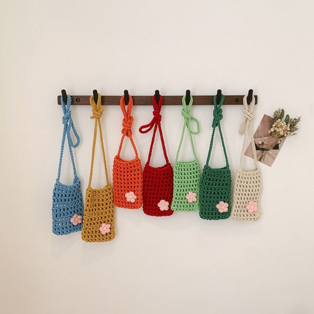 لطيف زهرة النسيج حقيبة كروسبود - مراجعة Crochet Market Bag وسعره