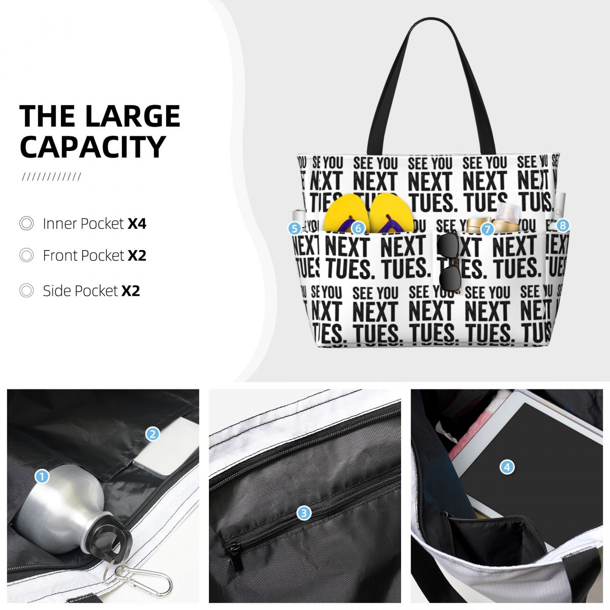 حقيبة حمل كبيرة للسفر واللياقة - مراجعة Women Bags Next وسعره