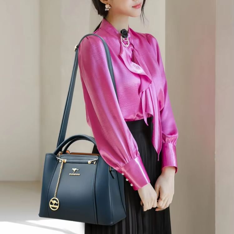2026 حقيبة يد نسائية فاخرة بتص - مراجعة Women'S Kangaroo Bags وسعره
