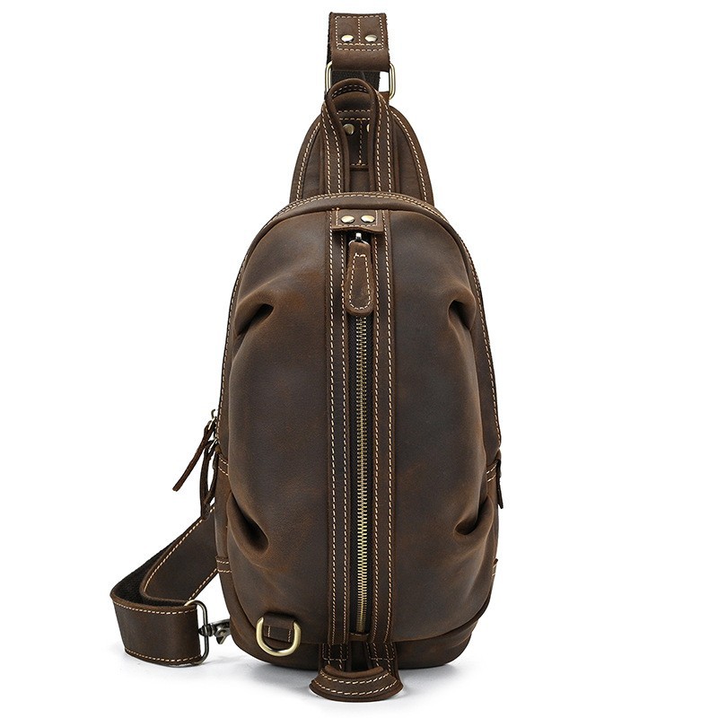 حقيبة صدر للرجال من الجلد الطب - مراجعة Saddle Bag Leather وسعره