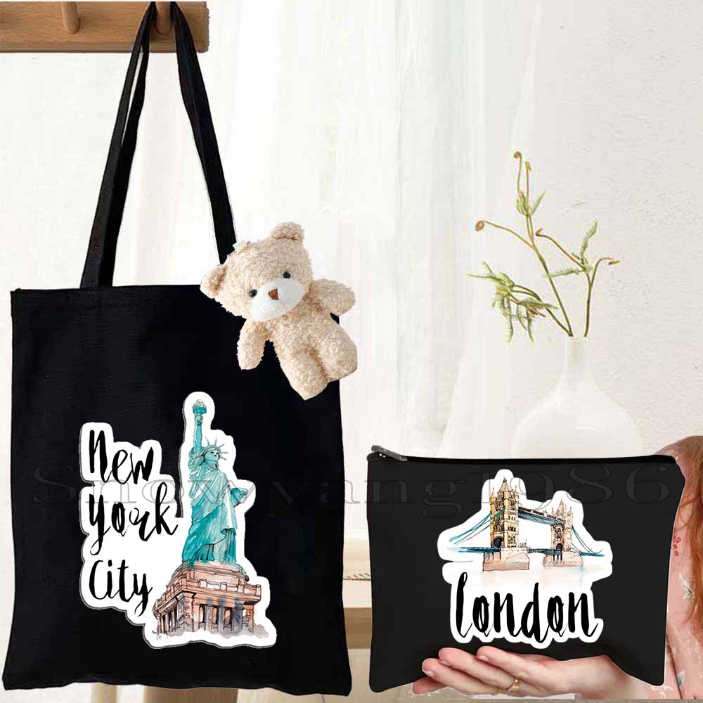 3 قطع حقائب قماشية نسائية بتصم - مراجعة Women Bags Netherlands وسعره